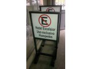 CARTEL PROHIBIDO ESTACIONAR