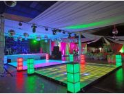 Alquiler de Tarimas Escenarios, Pista Led, Piso Parquet,Pantalla Led Busca Cielo,Toldos, Camineros Alfombra, Sonido, Luces Y Video