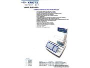 Balanza computarizada KRETZ report con impresora termica(codigo de barras)''