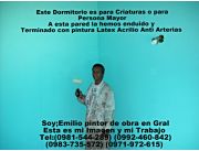 PINTOR DE OBRA EN GRAL . CON PRECIO BARATO LLAME AL -->0981-544-289 SOY EMILIO EL PINTOR ../