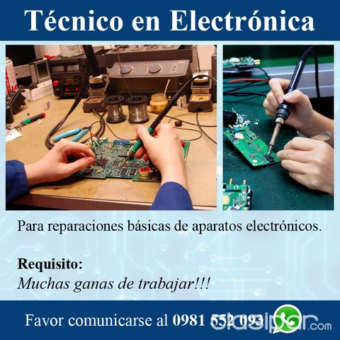 Sandalias visitar Viaje Busco técnico en electrónica #906954 | Clasipar.com en Paraguay
