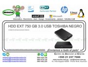 HDD EXT 750 GB 3.0 USB TOSHIBA NEGRO