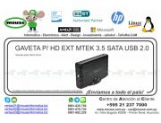 GAVETA P/ HD EXT MTEK 3.5 SATA USB 2.0