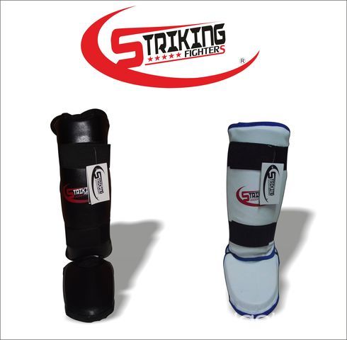 Espinilleras/Tibiales de cuero sintetico. Marca Striking Fighters. MMA Muay  thai kickboxing #267715
