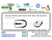 MOUSE MICRO GMF-00384 WIR 3500 USB BLANCO