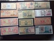 Gran cantidad de billetes del mundo vendo