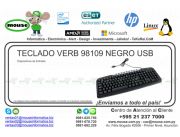 TECLADO VERB 98109 NEGRO USB
