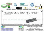 TECLADO VERB 98121 NEGRO USB