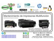 MANTENIMIENTO DE IMPRESORAS MULTIFUNCIÓN