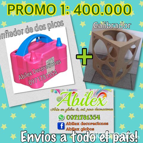 Inflador de globos, paneles y artículos para decoración! Súper promos!  #801907