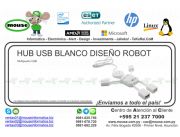 HUB USB BLANCO DISEÑO ROBOT