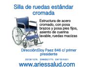 SILLA DE RUEDAS ESTÁNDAR CROMADA AL MEJOR PREFIO Y LA MEJOR CALIDAD