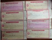 Coleccionables cheques antiguos vendo