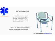 SILLA SANITARIA PLEGABLE DE ALUMINIO PARA LA VENTA