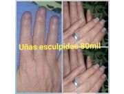 UÑAS ESCULPIDAS SOMOS PROFESIONALES LOCAL CENTRICO