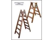 Escaleras dobles de madera