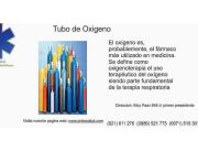 Alquileres de tubos de oxígeno medicinal