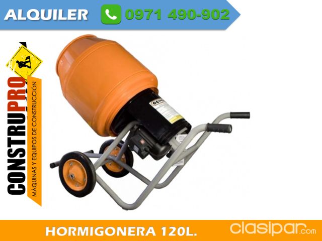 Herramientas para la construcción - HORMIGONERA 120L ALQUILER