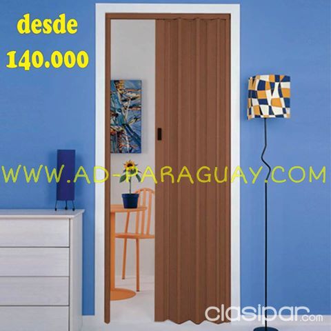 Puerta plegable PVC + Colocación #1134432, Clasipar.com en Paraguay