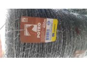 Ofertamos alambre de púas x 400 metros de 1ra calidad!! procedencia brasilera!