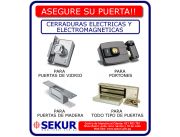 CERRADURAS ELECTRICAS, ELECTROMAGNETICAS Y ELECTRONICAS SEKUR