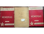 Vendo tres tomos de Memorias Autor Juan Crisostomo Centurión