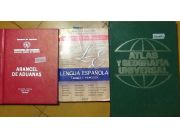 Libros vendí legua española arancel de aduanas Atlas geográfico universal