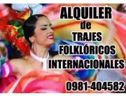 ALQUILER DE VESTUARIO PARA DANZAS FOLKLÓRICAS INTERNACIONALES