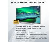 Tv Aurora Smart 4K UHD de 65 pulgadas. Nuevos en caja. Garantía escrita 12 meses. Tv Aurora Smart 4K UHD de 65 pulgadas. Nuevos en caja. Garantía escrita 12 meses.