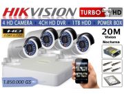 HIKVISION TODO INSTALADO OFERTA 4 CAMARAS