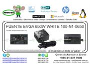 FUENTE EVGA 650W WHITE 100-N1-0650