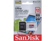 MEM. SD 64GB MICRO 2X1 SANDISK CLASS 10