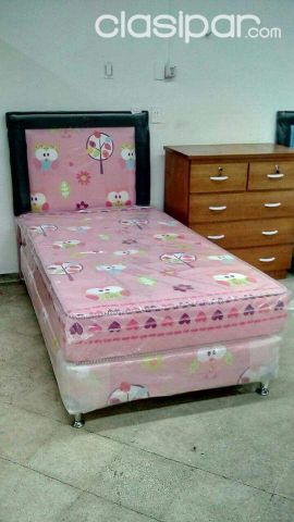 Muebles para el hogar - SOMIER INFALTIL SUPER SPUMA 100 X 190 cm PARA NENA Y PARA NENE !! NUEVOS CON GARANTIA !!