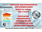 EXTRACTORES EOLICOS Y MOTORIZADOS – PROYECTOS, MONTAJES, MANTENIMIENTOS