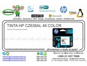 TINTA HP CZ638AL 46 COLOR
