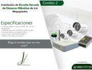 Combo 2 Circuito Cerrado de 3 Cámaras Hikvision con Instalación