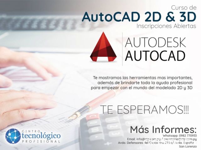 Informática / computación - Curso de Autocad 2D & 3D