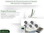 Set de instalación de 5 Cámaras Hikvision