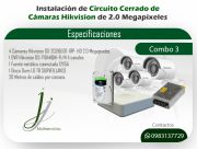 Set de instalación de 4 Cámaras Hikvision