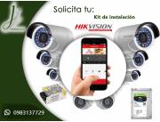 Kit De Seguridad Hikvision Dvr 8 Cámaras Hd+disco+cables