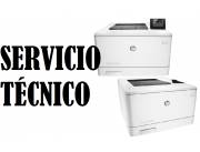 SERVICIO TECNICO IMP HP LASER M452DW PRO 400 COLOR E INSUMOS