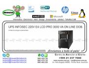 UPS INFOSEC 220V E4 LCD PRO 3000 VA ON LINE DOB.