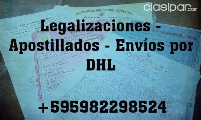 Otros Servicios - TRAMITES Y LEGALIZACION DE DOCUMENTOS AQUI EN PARAGUAY - GESTORIA CENTURION