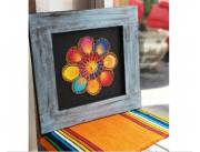 CUADRO DECORATIVO DE ÑANDUTI CUADRO DECORATIVO DE ÑANDUTI