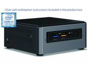 PC INTEL NUC CI5-7260U 7I5BNHXF/4GB/16OPT/1TB/W10