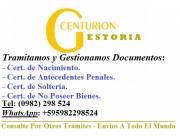 GESTORIA CENTURION - LEGALIZACION - TRAMITES LEGALES