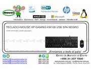 TECLADO+MOUSE HP GAMING KM100 USB SPA NEGRO