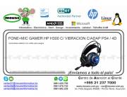 FONE+MIC GAMER HP H300 C/ VIBRACION C/ADAP PS4 / 4D