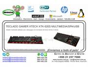 TECLADO GAMER XTECH XTK-520S MULTIMEDIA/SPA/USB
