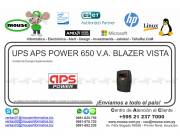 UPS APS POWER 650 V.A. BLAZER VISTA